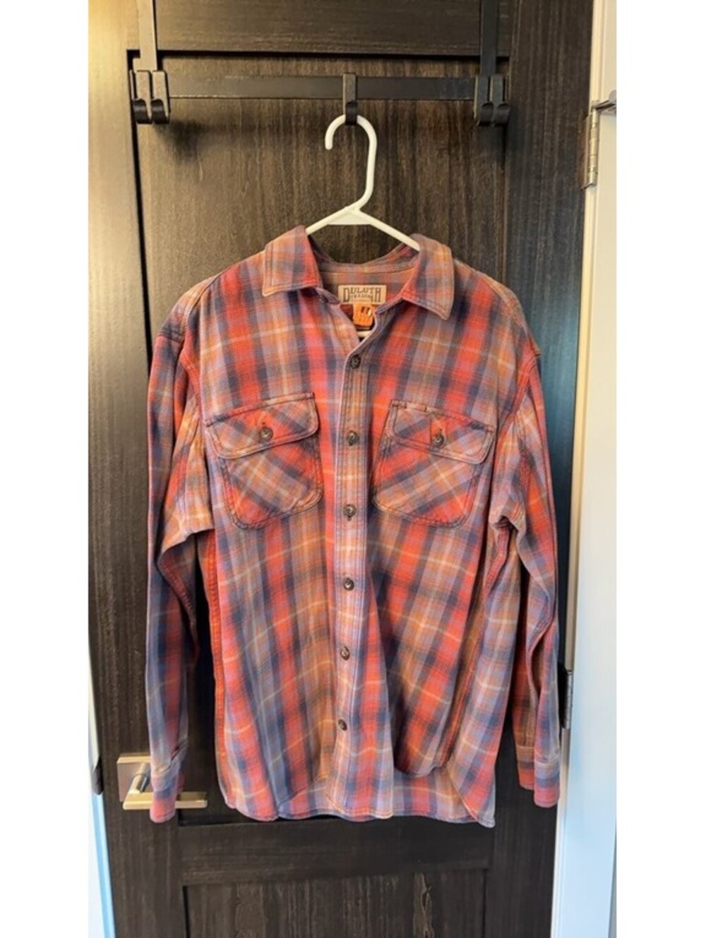 Duluth Trading Co. Men's Plaid Flannel Shirt Size L 0316